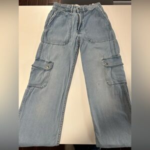 Zara Girl’s Relaxed Fit Jeans in Light Blue